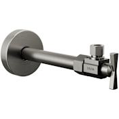 Delta Angled Supply Stop Valve with Dial Handle - Less Supply Line Black Stainless
