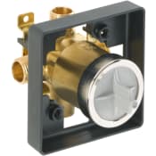Delta Universal Mixing Rough-In Valve with 1/2" NPT Male thread with 1/2" C.W.T Female Sweat - Shower Only, No Tub Outlet N/A