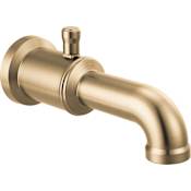 Delta Broderick 7-1/2" Integrated Diverter Tub Spout Lumicoat Champagne Bronze