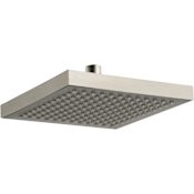 Delta 2.5 GPM 8" Wide Single Function Shower Head - Limited Lifetime Warranty Brilliance Stainless