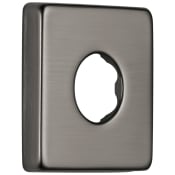 Delta Square Shower Arm Flange Black Stainless