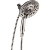 Delta In2ition 2-in-1 Shower Head and Hand Shower - Limited Lifetime Warranty Brilliance Stainless