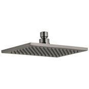 Delta 2.5 GPM Universal Rain Shower Head with Touch-Clean Technology Lumicoat Black Stainless