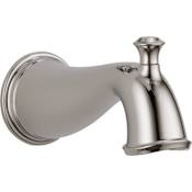 Delta Cassidy 7-11/16" Integrated Diverter Tub Spout Brilliance Polished Nickel