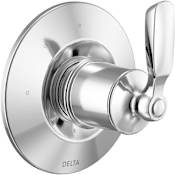Delta Woodhurst Three Function Diverter Valve Trim Less Rough-In Valve - Two Independent Positions, One Shared Position Chrome