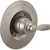 Delta Woodhurst Pressure Balanced Valve Trim Only with Single Lever Handle - Less Rough In Brilliance Stainless