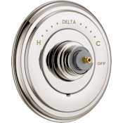 Delta Cassidy Pressure Balanced Valve Trim Only - Less Rough In Brilliance Polished Nickel