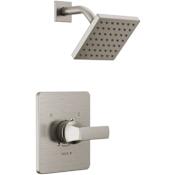 Delta Velum Shower Only Trim Package with 1.75 GPM Single Function Shower Head with Touch-Clean Nozzles Brilliance Stainless
