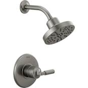 Delta Bowery Monitor 14 Series Single Function Pressure Balanced Shower Only - Less Rough-In Valve Black Stainless