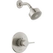Delta Modern Shower Only Trim Package with 1.75 GPM Single Function Shower Head Brilliance Stainless