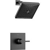 Delta Zura Monitor 14 Series Single Function Pressure Balanced Shower Only - Less Rough-In Valve Matte Black