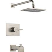 Delta Vero Monitor 14 Series Single Function Pressure Balanced Tub and Shower - Less Rough-In Valve Brilliance Stainless