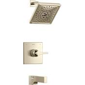 Delta Zura Monitor 14 Series Single Function Pressure Balanced Tub and Shower - Less Rough-In Valve Brilliance Polished Nickel