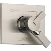 Delta Vero Monitor 17 Series Dual Function Pressure Balanced Valve Trim Only with Integrated Volume Control - Less Rough-In Valve Brilliance Stainless