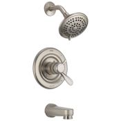 Delta Classic Monitor 17 Series Dual Function Pressure Balanced Tub and Shower with Integrated Volume Control - Less Rough-In Valve Brilliance Stainless