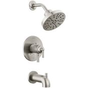 Delta Saylor Monitor 17 Series Dual Function Pressure Balanced Tub and Shower with Integrated Volume Control - Less Rough-In Valve Brilliance Stainless
