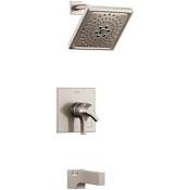Delta Zura Monitor 17 Series Dual Function Pressure Balanced Tub and Shower with Integrated Volume Control - Less Rough-In Valve Brilliance Stainless