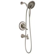 Delta Linden Monitor 17 Series Dual Function Pressure Balanced Tub and Shower with In2ition and Integrated Volume Control - Less Rough-In Valve Brilliance Stainless