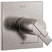 Delta Ara TempAssure 17T Series Dual Function Thermostatic Mixing Valve Trim Only with Integrated Volume Control - Less Rough-In Valve Brilliance Stainless