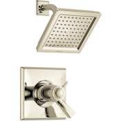 Delta Dryden Tempassure 17T Series Dual Function Thermostatic Shower Only with Integrated Volume Control - Less Rough-In Valve Brilliance Polished Nickel