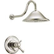 Delta Cassidy Shower Only Trim Package with 2.5 GPM Single Function Shower Head Brilliance Polished Nickel