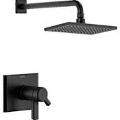 Delta Pivotal Shower Only Trim Package with 2.5 GPM Single Function Shower Head Matte Black