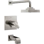 Delta Ara Tempassure 17T Series Dual Function Thermostatic Tub and Shower with Integrated Volume Control - Less Rough-In Valve Brilliance Stainless