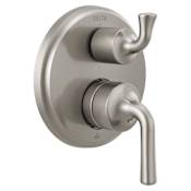 Delta Kayra 14 Series Pressure Balanced Valve Trim with Integrated 6 Function Diverter for Three Shower Applications - Less Rough-In Brilliance Stainless