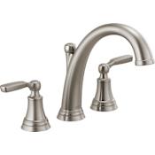 Delta Woodhurst Deck Mounted Roman Tub Filler Brilliance Stainless