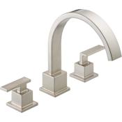 Delta Vero Deck Mounted Roman Tub Filler Trim Brilliance Stainless