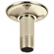 Delta Universal Showering 3" Ceiling Mount Shower Arm and Shower Arm Flange Brilliance Polished Nickel