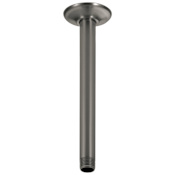 Delta Universal Showering 10" Ceiling Mount Shower Arm and Shower Arm Flange Black Stainless