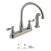 Delta Windemere Kitchen Faucet with Side Spray - Includes Lifetime Warranty Brilliance Stainless