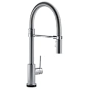 Delta Trinsic Pre-Rinse Pull-Down Kitchen Faucet with On/Off Touch Activation, Magnetic Docking Spray Head - Limited Lifetime Warranty (5 Year on Electronic Parts) Arctic Stainless
