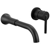 Delta Trinsic 1.2 GPM Wall Mounted Bathroom Faucet - Less Drain Assembly and Rough-In Valve Matte Black