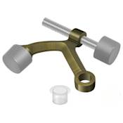 Deltana Solid Brass Hinge Pin Door Stop|1-7/8 " Tall| Adjustable Antique Brass