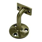 Deltana Solid Brass Curved Arm Hand Rail Bracket Antique Brass