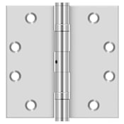 Deltana 4.5" x 4.5" Stainless Steel Square Corner Ball Bearing Mortise Hinge - Pair Polished Stainless Steel