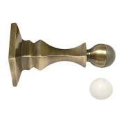 Deltana 3-1/2" Solid Brass Baseboard Door Bumper Door Stop Antique Brass