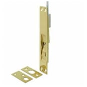 Deltana 12 Inch Extension Flush Door Security Bolt - Pair Polished Brass