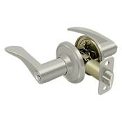 Deltana Trelawny Keyed Entry Single Cylinder Leverset from the Home Series Satin Nickel