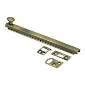Deltana 6" Surface Bolt Antique Brass