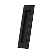 Deltana Solid Brass 7" Flush Sliding Door Pull Flat Black