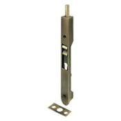 Deltana 7" Round Corner Flush Bolt Antique Brass