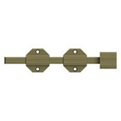 Deltana Solid Brass 8" Modern Surface Bolt Antique Brass