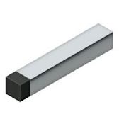 Deltana 4" Baseboard Mounted Rigid Door Stop Bright Chrome