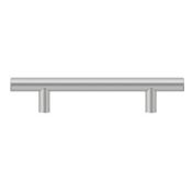 Deltana 3-3/4 Inch Center to Center 6-1/8 Inch Overall Length Bar Cabinet Pull Satin Stainless Steel