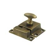 Deltana 1.2" x 1.8" Solid Brass Cabinet Lock Antique Brass