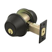 Deltana 2-1/2" Double Cylinder Grade 2 Commercial Deadbolt from the Pro Series Oil Rubbed Bronze