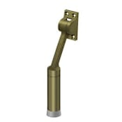 Deltana 7-7/8 Inch Tall Adjustable Kickdown Door Stop Antique Brass